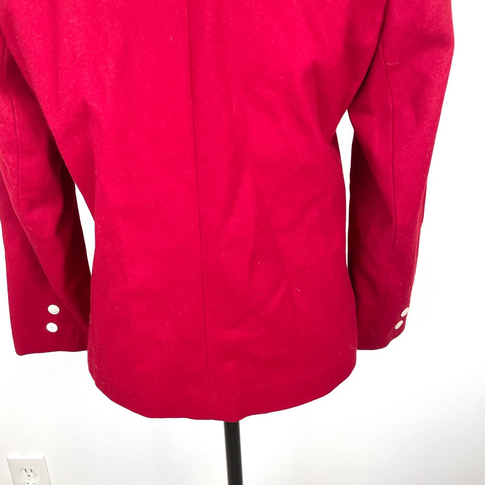 Sylvia Putziger Vintage Preppy Collegiate Blazer In Red Size Medium - Picture 11 of 15